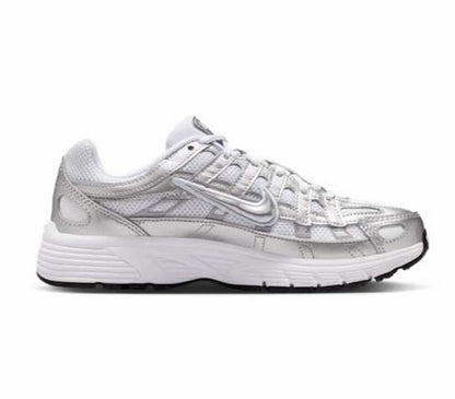 NIKE P-6000 WHITE/METALLIC SILVER-BLUE TINT-BLACK HV5064-101