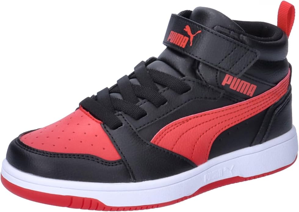 PUMA REBOUND V6 MID AC+ PS PUMA BLACK-FOR ALL TIME RED 393832-11