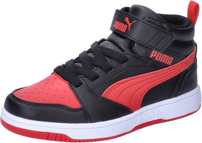 PUMA REBOUND V6 MID AC+ PS PUMA BLACK-FOR ALL TIME RED 393832-11