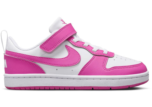 NIKE COURT BOROUGH LOW RECRAFT WHITE/LASER FUCHSIA DV5457-123