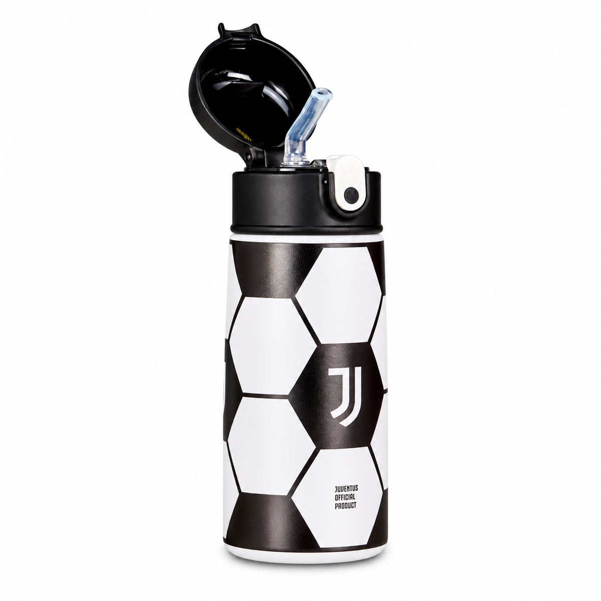 Juventus Borraccia Termica Kid 460 ml Ufficiale Juventus FC in Acciaio Bianco Nero per Bambini Scuola Sport e Gite Idea Regalo Tifosi 30B602612