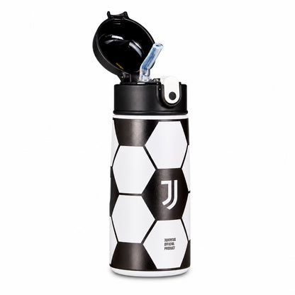 Juventus Borraccia Termica Kid 460 ml Ufficiale Juventus FC in Acciaio Bianco Nero per Bambini Scuola Sport e Gite Idea Regalo Tifosi 30B602612