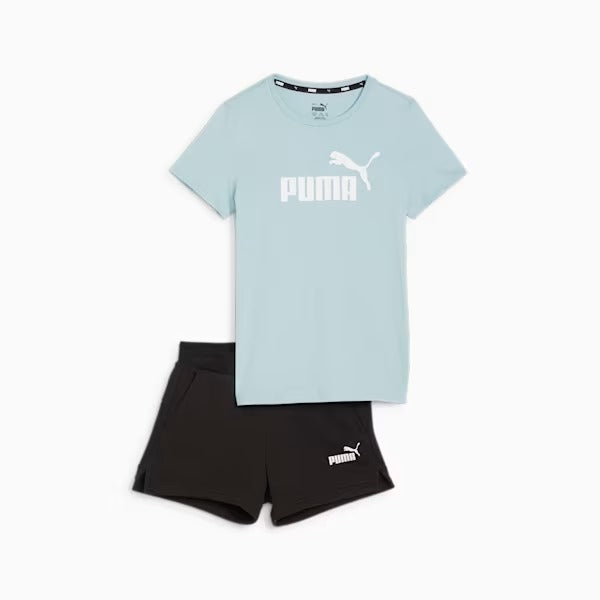 PUMA LOGO TEE & SHORTS SET G TURQUOISE SURF 846936-22