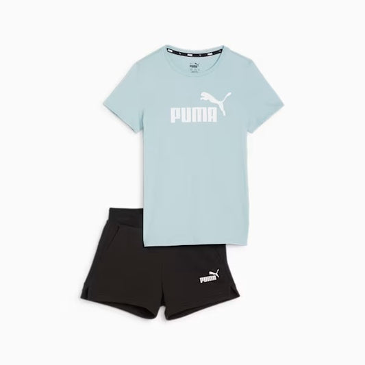 PUMA LOGO TEE & SHORTS SET G TURQUOISE SURF 846936-22
