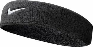 SWOOSH HEADBAND BK/WH fascia capelli tennis nero NNN07010OS