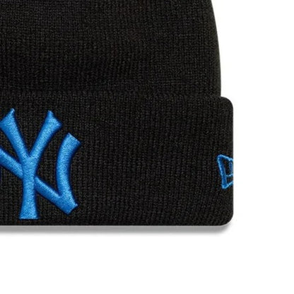 New Era New York Yankees MLB League Essential Beanie Berretto Invernale Bambino Ragazzo Unisex in Acrilico Nero Black Child Youth 60915908