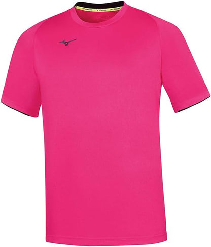 Mizuno Team Core Tee JR - T-Shirt da Allenamento Junior Rosa Fluo 32EA740164