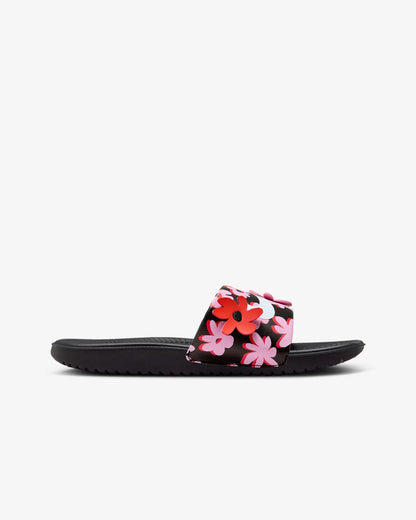 NIKE KAWA SLIDE SE (GS/PS) BLACK/WHITE-PINK RISE-PICANTE RED FJ2872-001