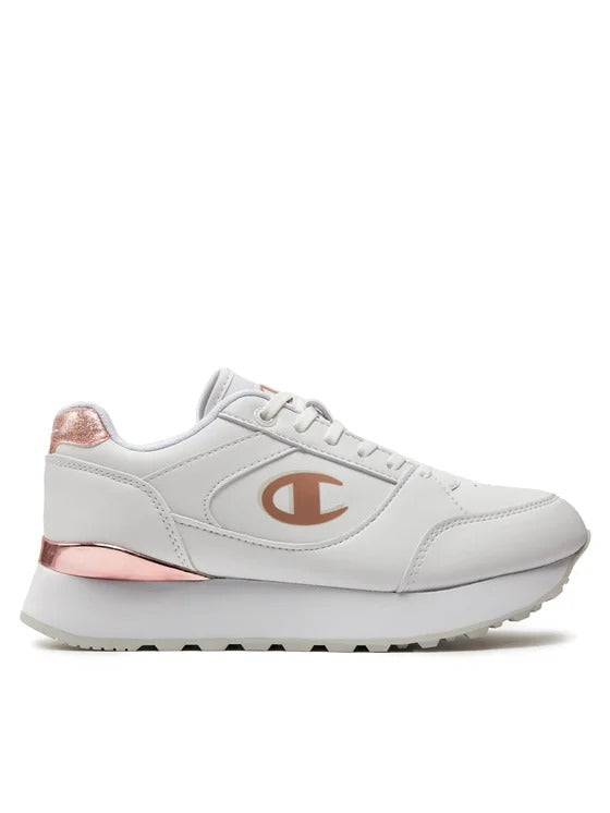 CHAMPION RR CHAMPII PLAT ELEMENT LOW CUT SHOE WHT/ROSE GOLD S11617-WW008
