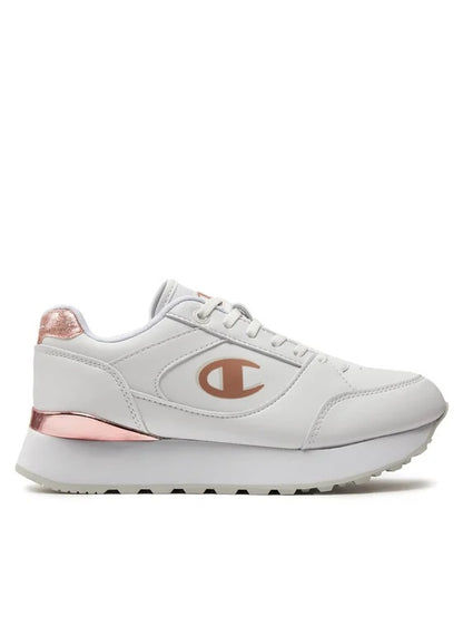 CHAMPION RR CHAMPII PLAT ELEMENT LOW CUT SHOE WHT/ROSE GOLD S11617-WW008