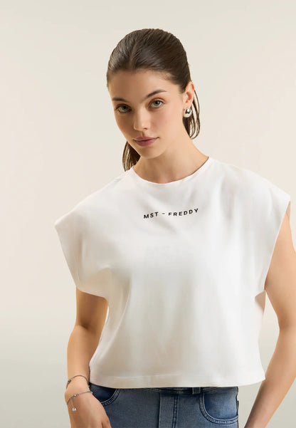 FREDDY T-SHIRT MANICA CORTA DONNA S26WMAT1-W