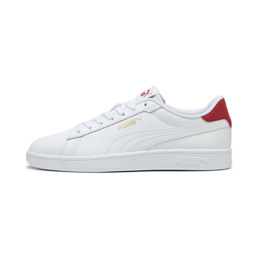 PUMA SMASH 3.0 L WHITE-CLUB RED-GOLD 390987-17