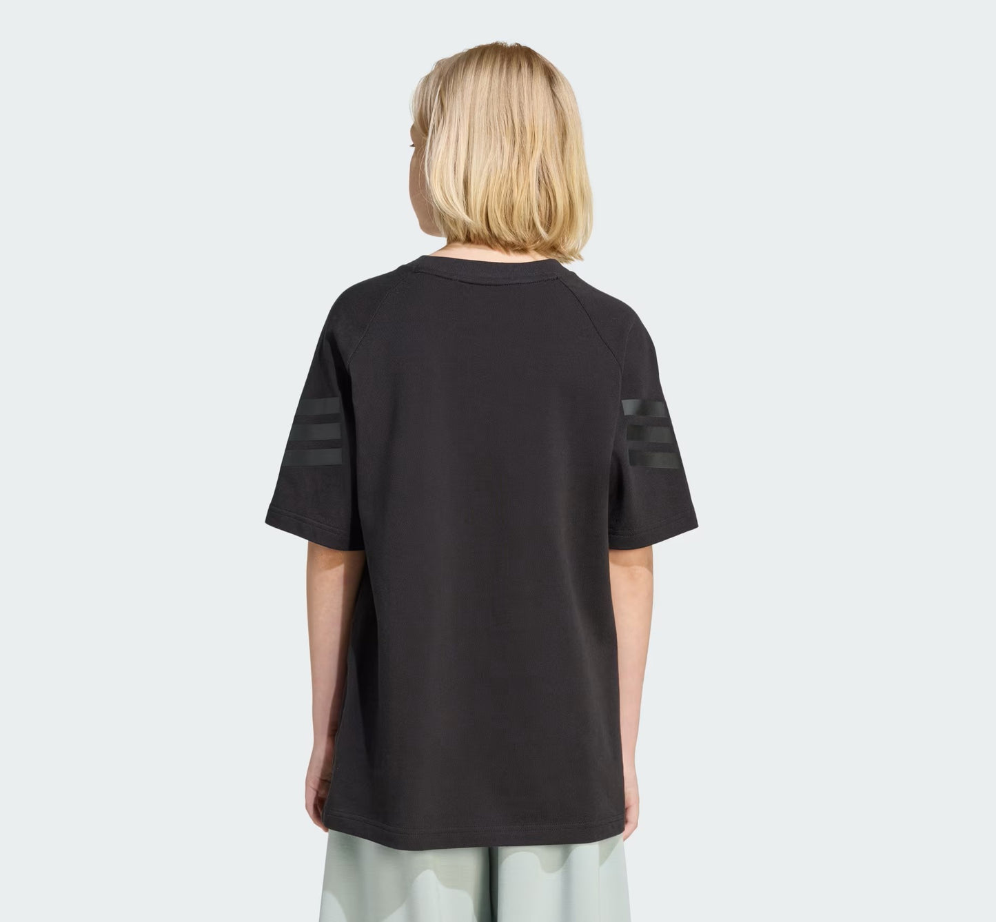 ADIDAS ADI J FI 3S TEE BLACK/BLACK KC1964