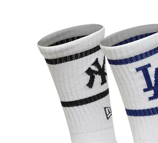 New Era Calze Crew Multi Team MLB (3 paia) – Calze sportive unisex bianco in cotone – 60897362