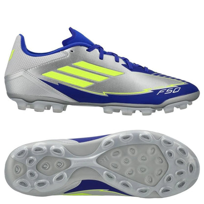 ADIDAS F50 LEAGUE 2G/3G AG SILVMT/SYELLO/LUCBLU JR8057