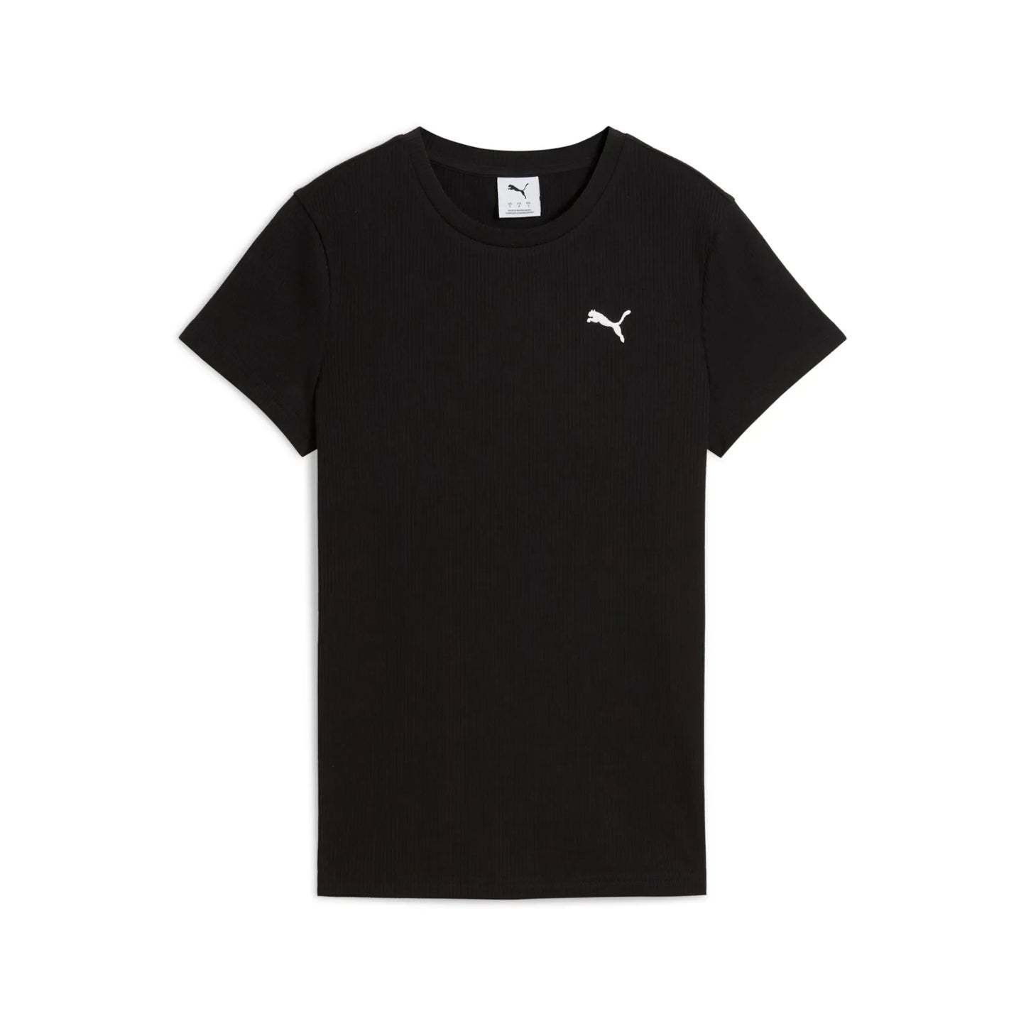 PUMA ESS ELEVATED RIB TEE BLACK 685021-01