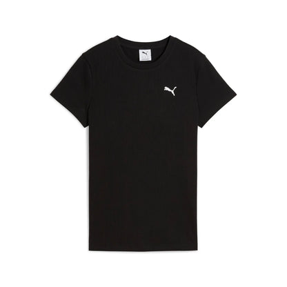 PUMA ESS ELEVATED RIB TEE BLACK 685021-01