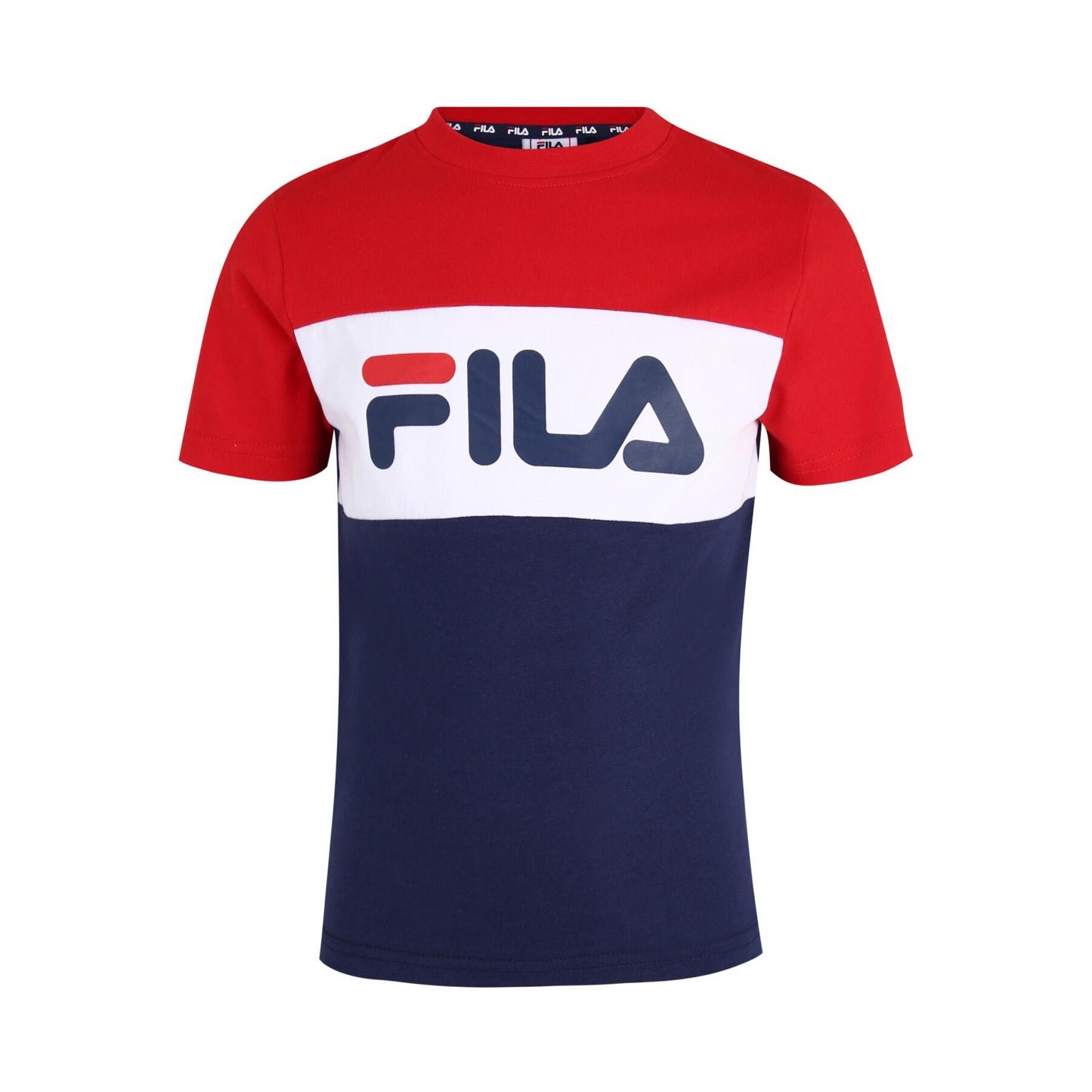 FILA BALIMO BLOCKED TEE MEDIEVAL BLUE-TRUE RED-BRIGHT WHITE FAK0127-53010