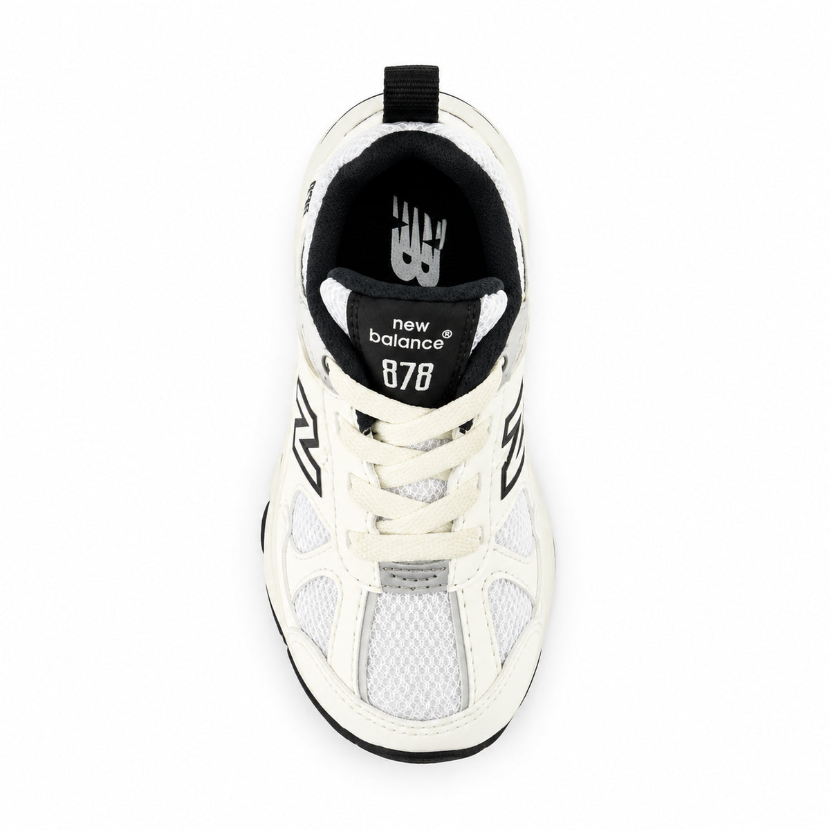 New Balance 878 Infant IV878ST1 – Bianco/Nero | Sneakers primi passi unisex bambino in mesh, scarpe casual per gli outfit quotidiani e il tempo libero
