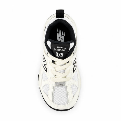 New Balance 878 Infant IV878ST1 – Bianco/Nero | Sneakers primi passi unisex bambino in mesh, scarpe casual per gli outfit quotidiani e il tempo libero