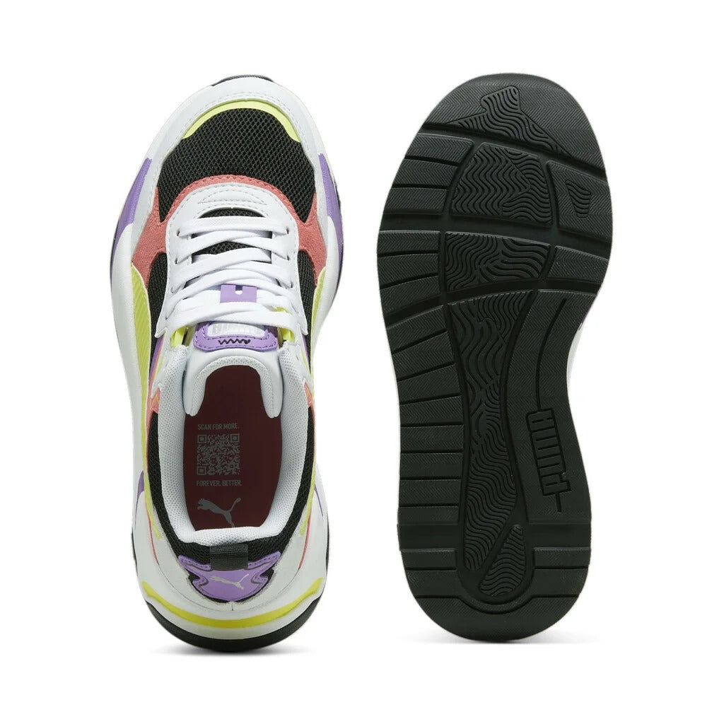 PUMA TRINITY JR BLACK-LIME SHEEN-SILVER MIST 390838-12