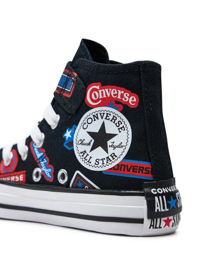 CONVERSE CTAS 1V HI BLACK/FEVER DREAM/BLUE SLUSHY A06356C