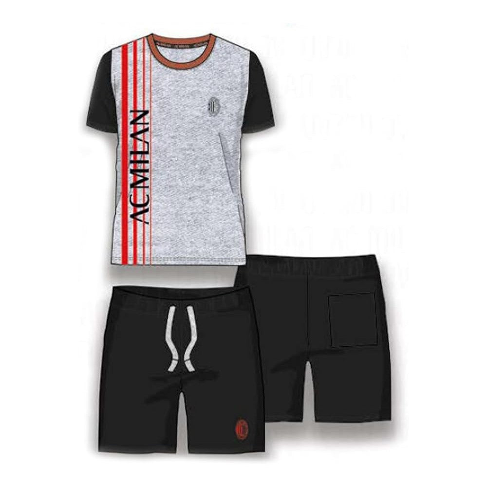 AC MILAN PIGIAMA MC MILAN SCRITTA ADULTO PGCM-J10-2035