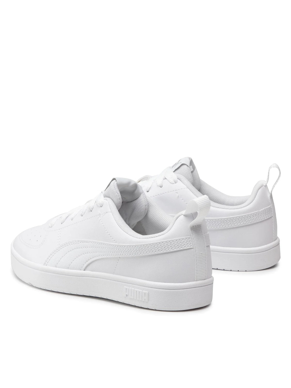 PUMA Puma Rickie Jr White- White-Glacier Gray 384311-01
