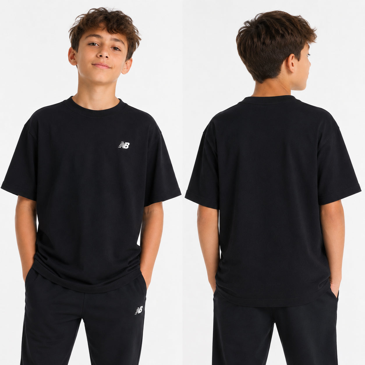 New Balance Jersey Small Logo Tee LAKB0001-BK | Unisex Bambino | Nero