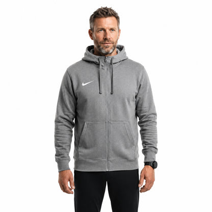 Nike Team Club Full Zip 0224NZ-063 | Felpa con Zip Unisex | Grigio