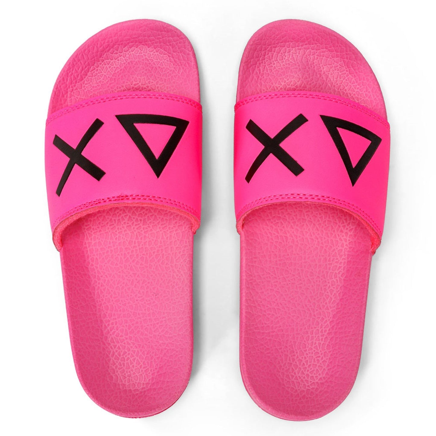 Sun68 GIRL'S SLIPPERS LOGO FUXIA FLUO X34403-62