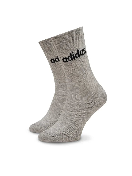 ADIDAS C LIN CREW 3P MGREYH/WHITE/BLACK IC1302