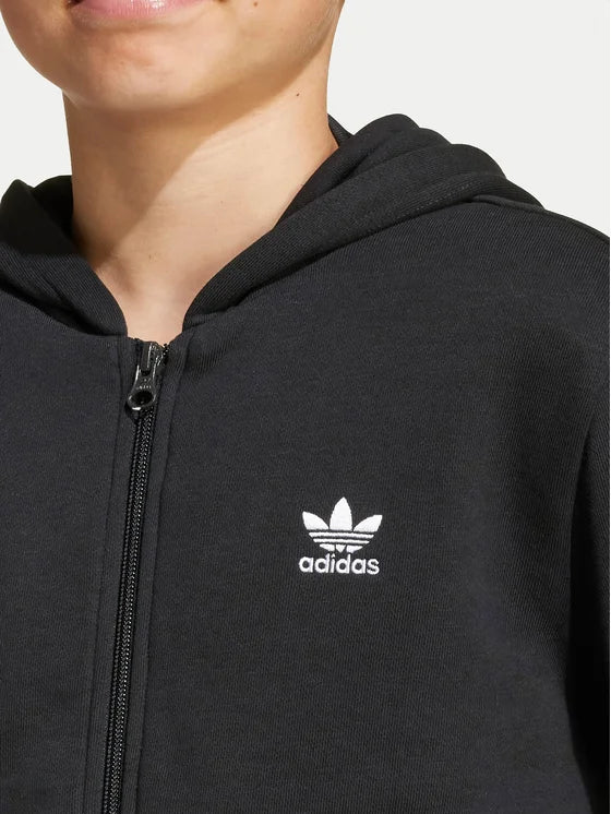 ADIDAS AOR FULL ZIP HOODIE BLACK/WHITE JX2789