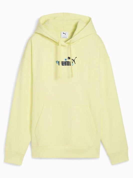 PUMA ESS NATURE 2.0 COMFORT HOODIE FL YELLOW 688079-35