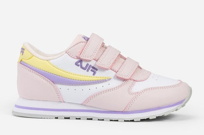 FILA ORBIT VELCRO LOW KIDS WHITE-MAUVE CHALK 1010785-13256