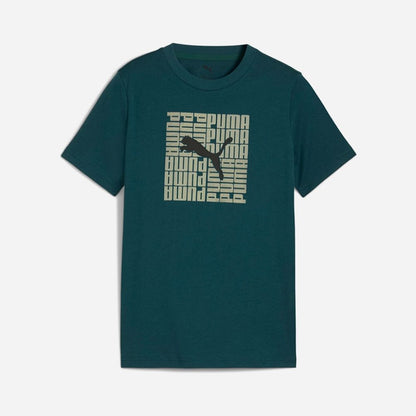 PUMA GRAPHIC BOX TEE B GREEN 689937-75