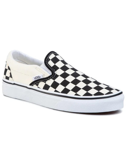 VANS Classic Slip-On Blk&WhtChckerboard/Wht VN000EYEBWW1