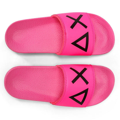 Sun68 GIRL'S SLIPPERS LOGO FUXIA FLUO X34403-62
