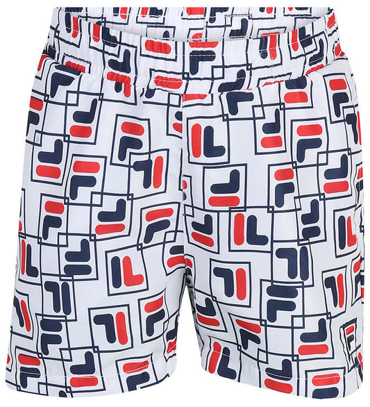 FILA LAUDERT AOP BEACH SHORTS TRICOLOR PLAYFUL F-BOX AOP FAK0205-13299