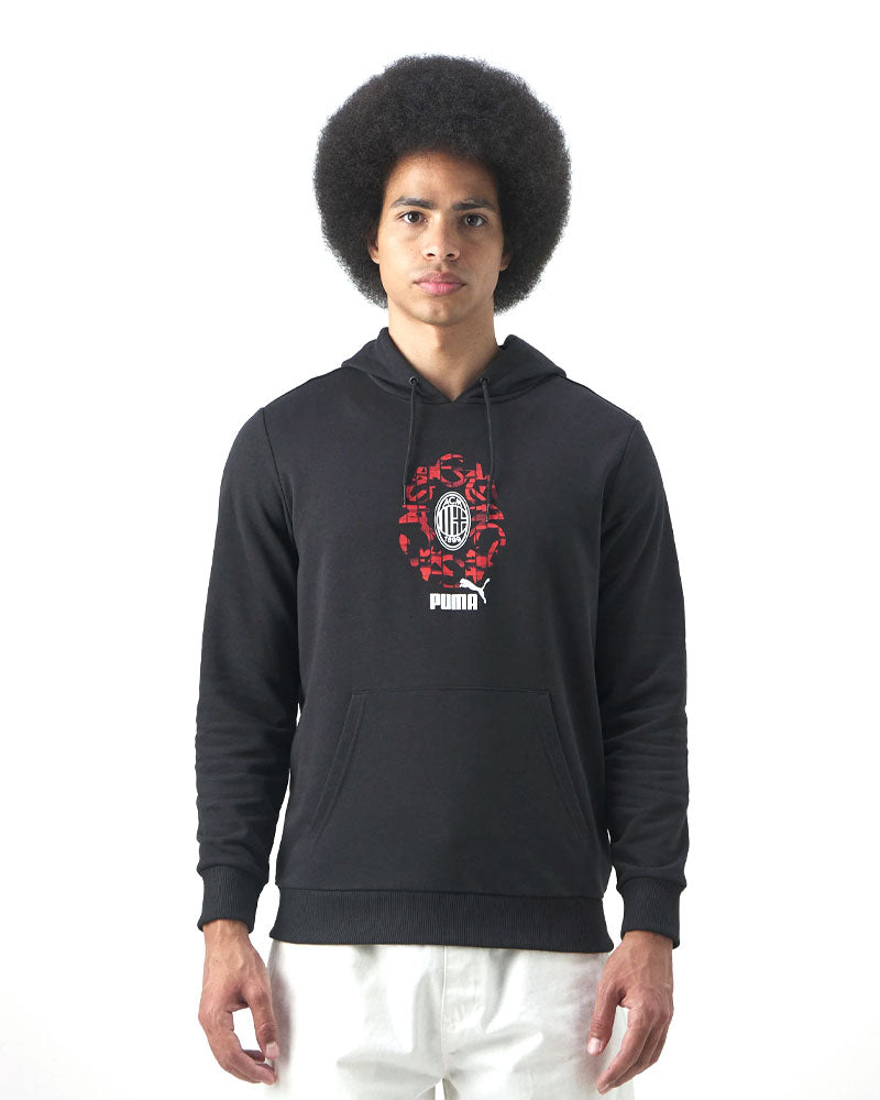 PUMA ACM CULTURE HOODIE PUMA BLACK-FOR ALL TIME RED 777677-04