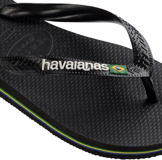 Havaianas BRASIL LOGO BLACK/BLACK  BLACK/BLACK 4110850-1069