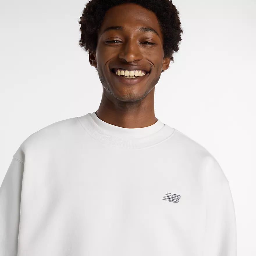 NEW BALANCE LINEAR GRAPHIC FLEECE CREW - REFLECTION MT53529RFN