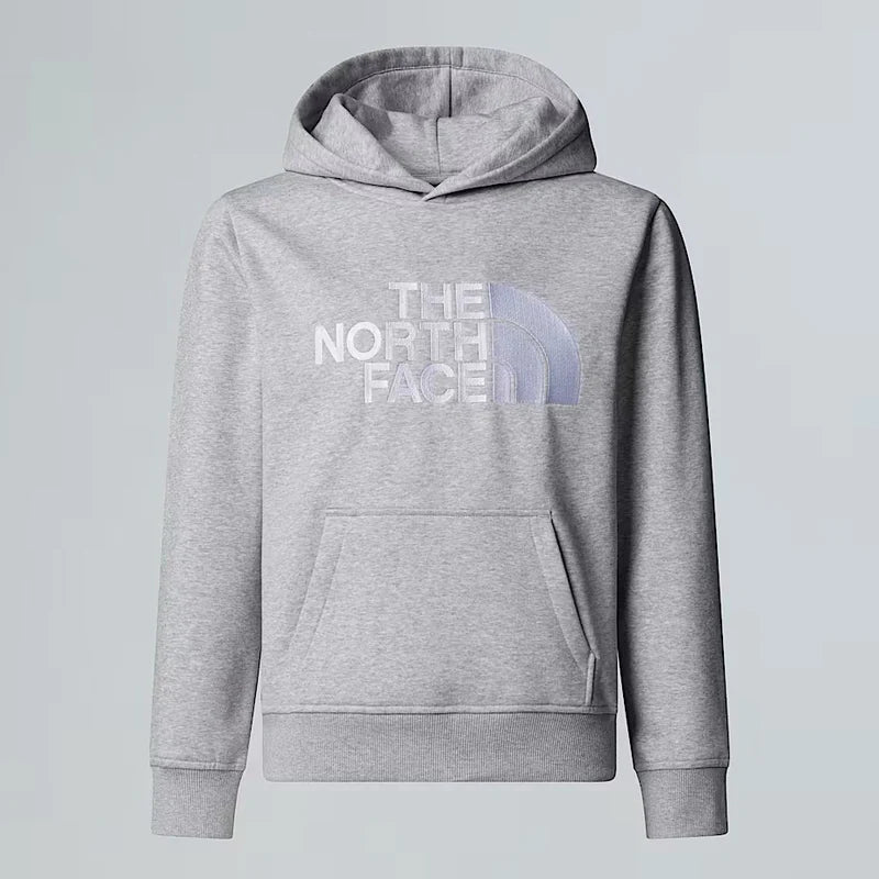 THE NORTH FACE TEEN DREW PEAK PULLOVER HOODIE TNF LIGHT GREY HEATHER NF0A8EHHDYX1