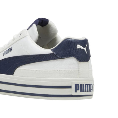 PUMA COURT CLASSIC VULC FS WHITE-NAVY-VAPOR GRAY 396353-04