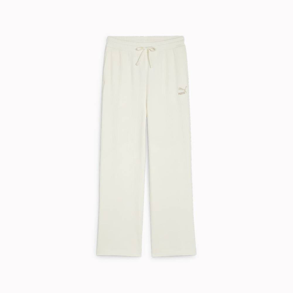 PUMA CLASSICS RIBBED RELAXED PANTS FROSTED IVORY 624268-66