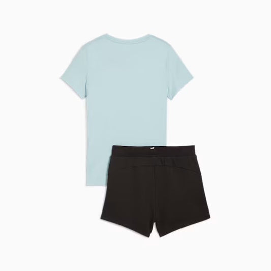 PUMA LOGO TEE & SHORTS SET G TURQUOISE SURF 846936-22
