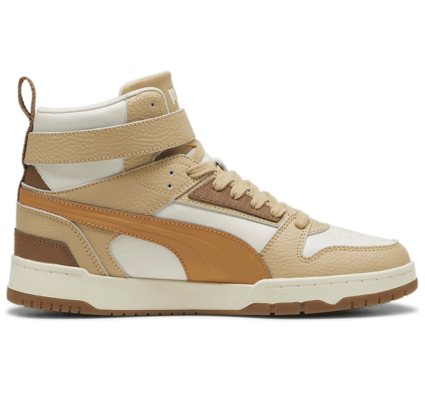 PUMA RBD GAME LTHR ALPINE SNOW-CARAMEL LATTE-HAUTE COFFEE-SAND DUNE 397470-01