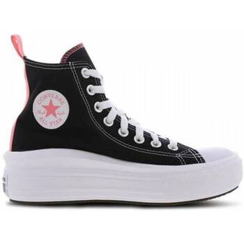 CONVERSE Converse CHUCK TAYLOR ALL STAR MOVE CANVAS PLATFORM-BLACK/PINK SALT/WHITE scarpe platform donna 271716C