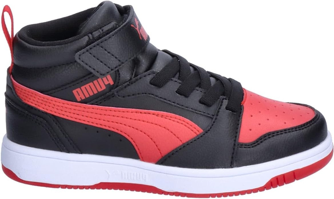 PUMA REBOUND V6 MID AC+ PS PUMA BLACK-FOR ALL TIME RED 393832-11
