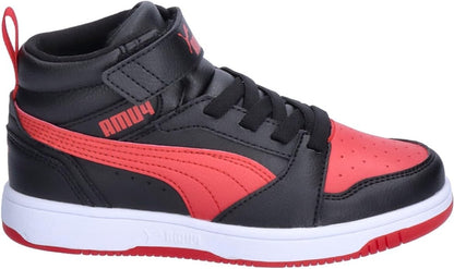 PUMA REBOUND V6 MID AC+ PS PUMA BLACK-FOR ALL TIME RED 393832-11